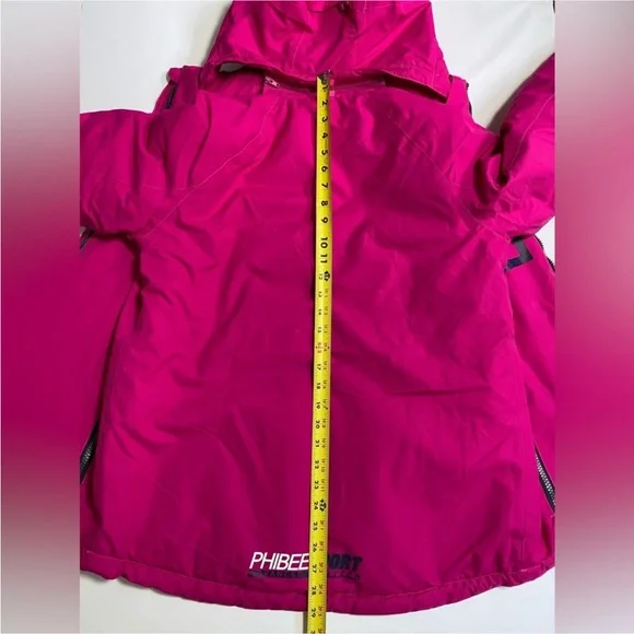 PHIBEE Girl’s Coat Winter Sportswear Snowboard Ski Jacket Pink New size 14 - Picture 13 of 16